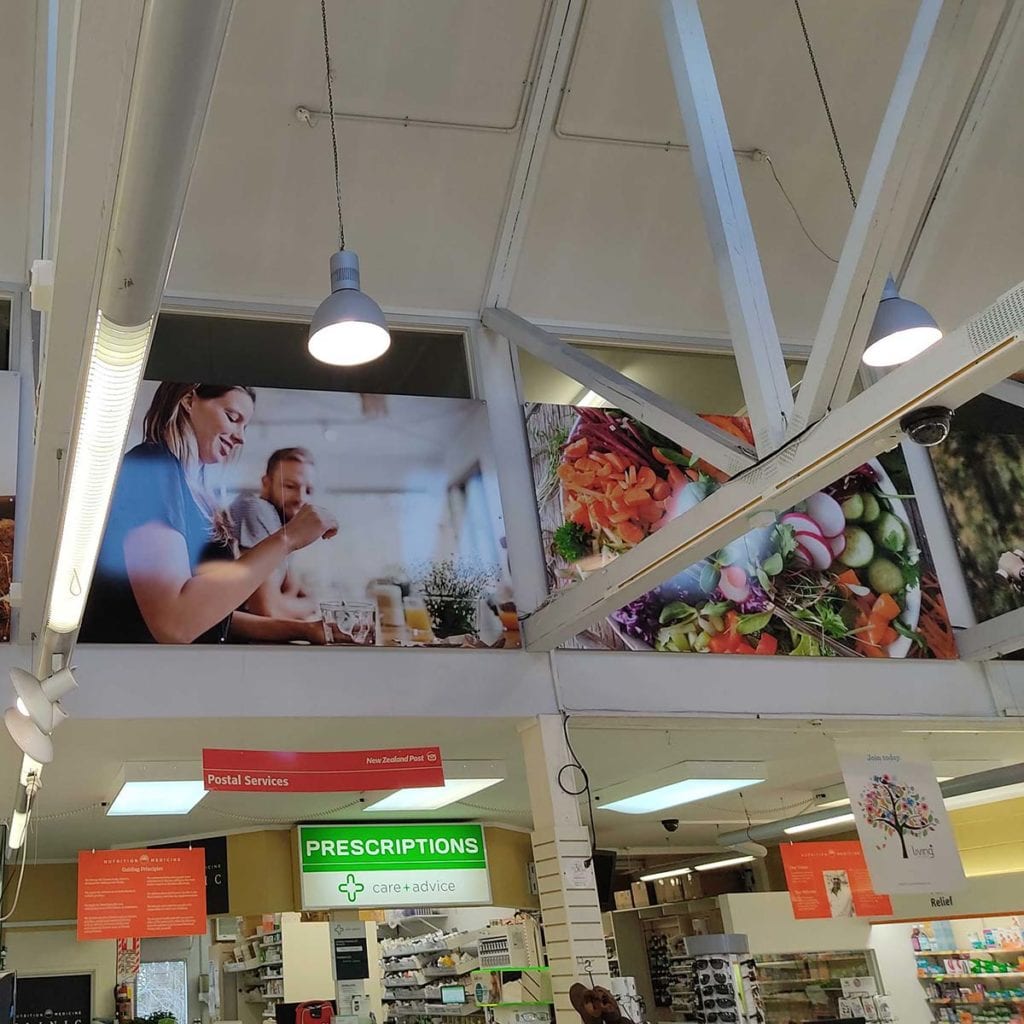 unicem pharmacy in store signage with signwise auckland interior signage