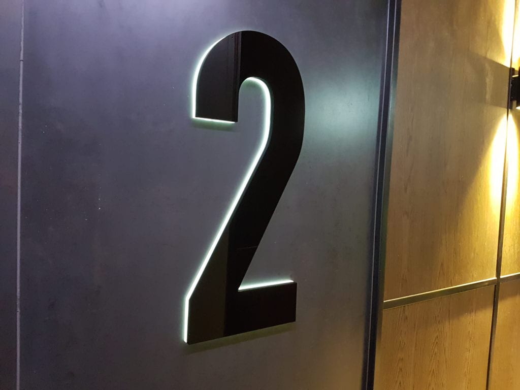 Interior Signage​ - Number Signage - Signwise Auckland