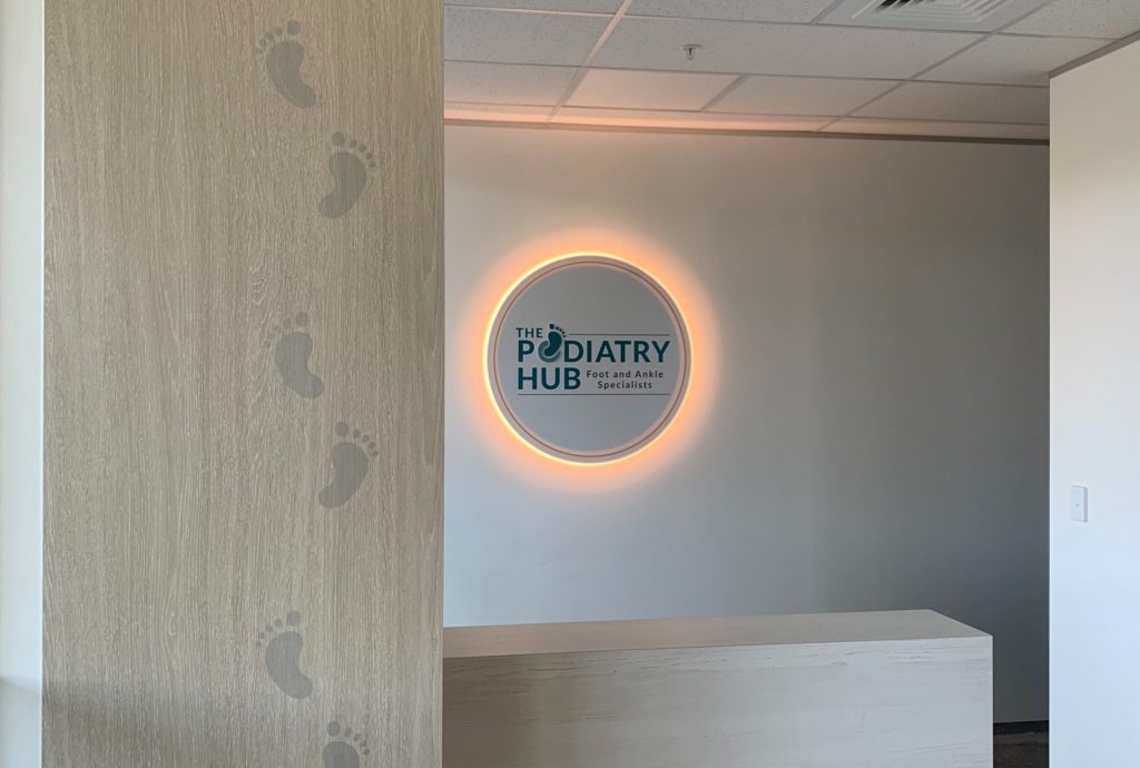 Interior Signage​ - Accent Lighting Sign for Podiatry Hub - Signwise Auckland