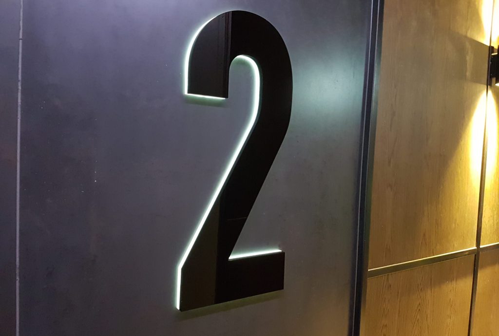 Interior Signage​ - Number Signage - Signwise Auckland