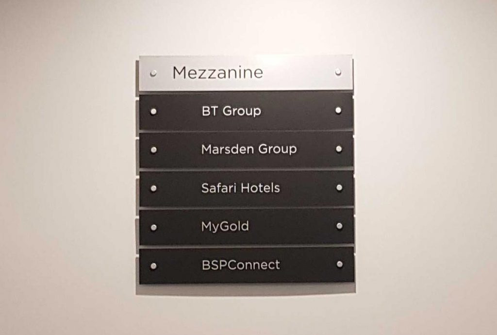 Interior Signage - Wayfinding Signs Hallway Corridor directions to rooms - Signwise Auckland