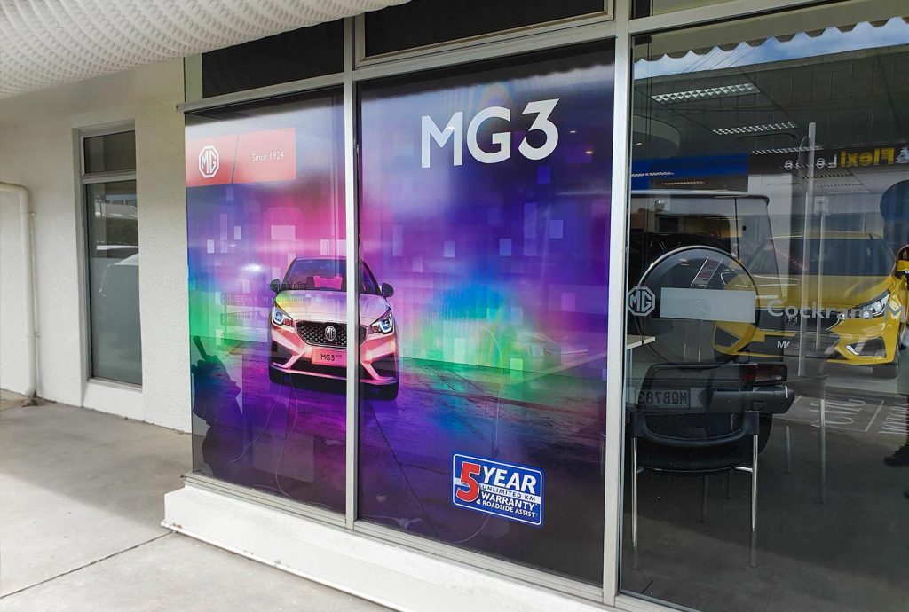 Signwise Auckland MG branded window film